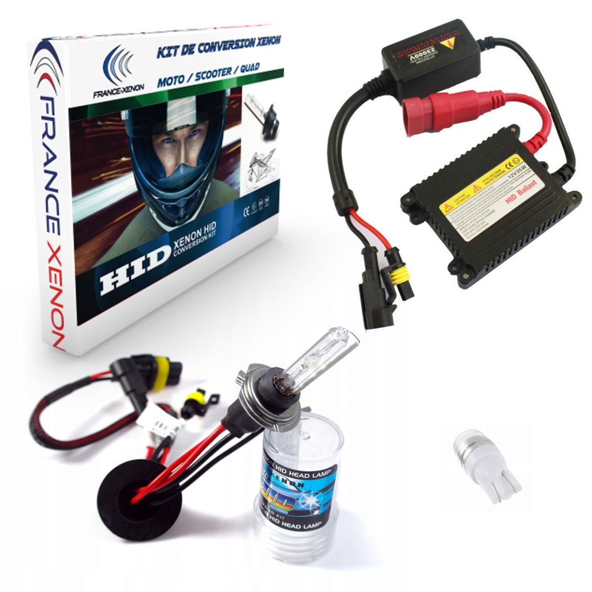 H7 - 10000 °K - Slim Balast - motocykl