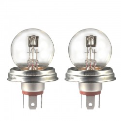 2 x Bulbs R2 P45t 45/40W 12V CLEAR - FRANCE-XENON