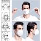 Box 10 maschere KN95 Protezione respiratoria (equ. FFP2) N95 - Filtrazione - 10 unità