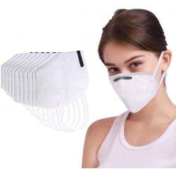 Boite 10 masques KN95 Protection Respiratoire (équi. FFP2) N95 - Filtration - 10 unités