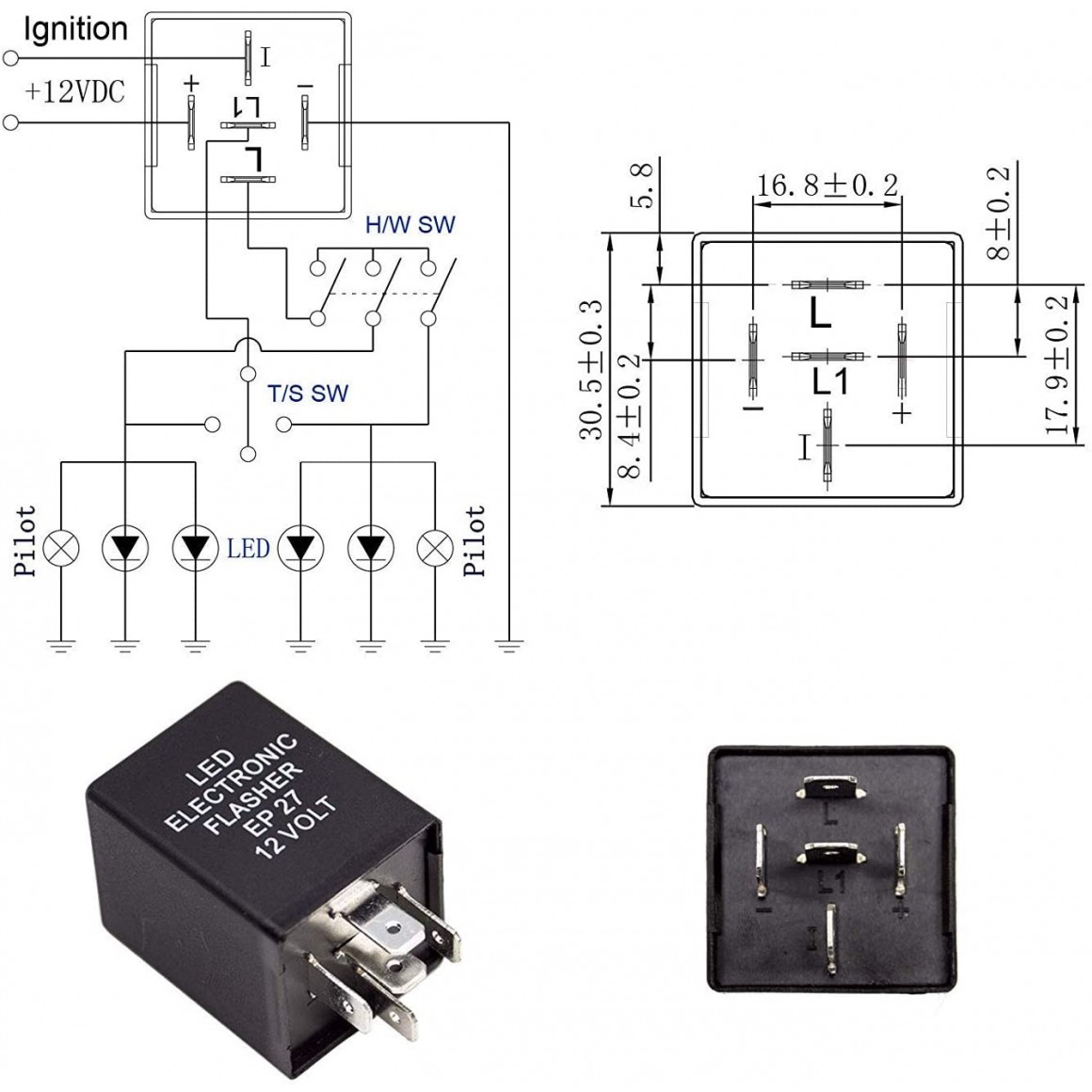 T = 3 S NOS data-mtsrclang=en-US href=# onclick=return false; 							show original title 12 V AC/DC t = 3 s NOS- Details about   Giant rs-brs2 FLASHER RELAY RELAY Flashing Relay 12 V AC/DC 