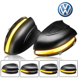 Repeaters dynamic LED backlit scrolling Scirocco, Eos, Passat, New Beetle, Jetta - smoked strip