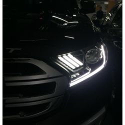 2x Full LED Ford Ranger front lights from 2016