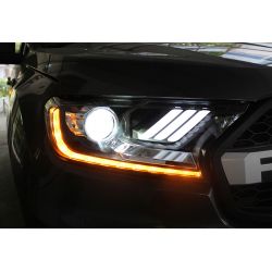 2x Full LED Ford Ranger front lights from 2016