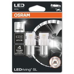 2 x LEDriving SL P21W LED 1156 VALKOINEN 7506DWP-2BL OSRAM