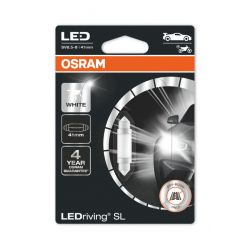 1x ampoule OSRAM LED LEDriving SL C10W 41mm 6413DWP-01B 0,6W 12V SV8.5-8