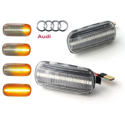 Blinkende Repeater Klare LED DYNAMISCHES SCROLLING Audi A3 8P, A4 B6 B7 B8, A6 C5 C7, A8 D3, TT 8J