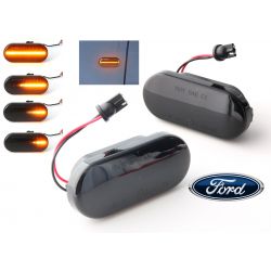 Blinkende Repeater Smoked LED DYNAMIC SCROLLING Ford C-max, Fiesta, Focus, Fusion, Galaxy