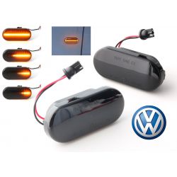 Blinkende Repeater Smoked LED DYNAMIC SCROLLING VW Bora Golf 3 / 4 Lupo Passat Polo Sharan