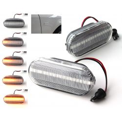 Blinkende Repeater Klare LED DYNAMIC SCROLLING Ford C-max, Fiesta, Fokus, Fusion, Galaxy