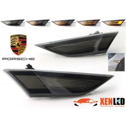 Smoked LED Paring Side Turn Signals Porsche 911 991, Boxster 981 & 718, Cayman 981 & 718