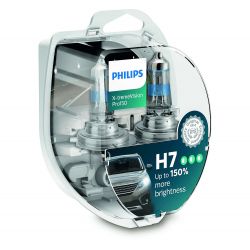 2x ampoules H7 X-tremeVision Pro150 Philips - 12972XVPS2 - 55W 12V