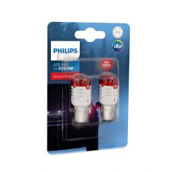 2x ampoule P21/5W LED Philips Ultinon PRO3000 Rouge 1157 BAY15d 12V 11499U30RB2