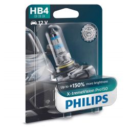 HB4-lamp 9006 X-tremeVision Pro150 Philips 9006XVPB1 +150% 12V 55W