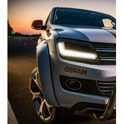 2X CZARNE REFLEKTORY LED AMAROK OSRAM LEDRIVING LEDHL107-BK LHD