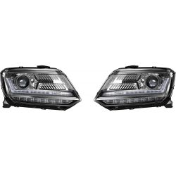 2X ZWARTE AMAROK LED-KOPLAMPEN OSRAM LEDRIVING LEDHL107-BK LHD