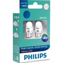 2x Philips Ultinon LED W5W bulbs Signaling and indoor lamp 11961ULW4X2