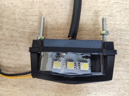 Module éclairage LED Moto pour plaque d'immatriculation Universel - 12V Etanche