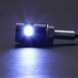 Pack de 2 éclairage LED Moto plaque d'immatriculation Universel - 12V