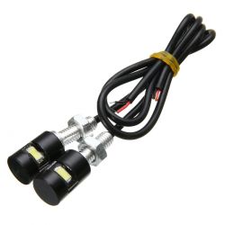 Pacote de 2 luzes LED universais para placas de motocicleta - 12V