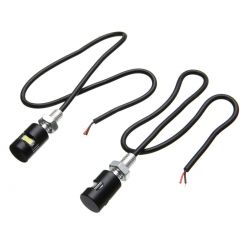Pacote de 2 luzes LED universais para placas de motocicleta - 12V