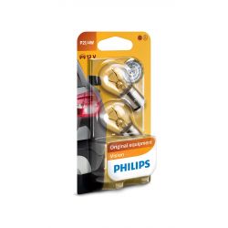 2 bombillas P21 / 4W Philips 12594B2 - Juego de 2 bombillas Vision