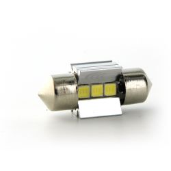 1 x Glühbirne C3W T6,2x27 28mm 3 weiße LEDs Super Canbus 198Lms XENLED - PALADIUM