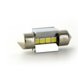 1 x GLÜHBIRNE C3W T10,5x30 31mm 4 weiße LEDs Super Canbus 205Lms XENLED - PALLADIUM