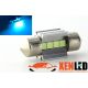 1 x BOMBILLA C3W T10,5x30 31mm 4 LED AZUL GLACIAL Super Canbus 148Lms XENLED - PALADIO