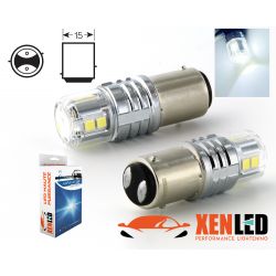 2 x LAMPEN P21 / 4W 12-LED Super Canbus 850Lms XENLED 21W - PALLADIUM - BAZ15D