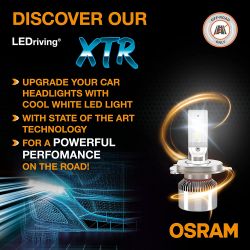 KIT LED H4 OSRAM XTR LEDRIVING OSRAM P43t 3000LMS - 64193DWXTR - 13 / 13W