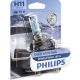 1x H11 WhiteVision ultra Philips lamp for front lighting 12362WVUB1