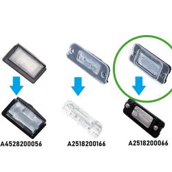 Modules LED plaque arrière Mercedes ML W164, GL, Classe R W251 Remplace A2518200066