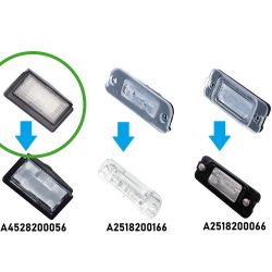 Pack modules LED plaque arrière Mercedes ML W164 / G X164 - Remplace A452820056