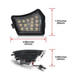 Pack 2 éclairages LED rétroviseur Jaguar XJ / XF / XK / XE