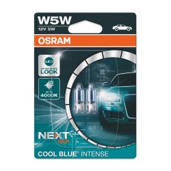 2x W5W Cool Blue Intense Next Gen OSRAM 12V 5W - 4000K 2825CBN-02B