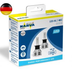 Kit Ampoules LED H3 Narva 19W 12-24V 6500K - 180583000 - Tecnologia tedesca