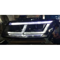 2x Audi Q5 FullLED front lights from 2009 to 2017 for original halogen lights