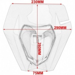 LED-plaatkoplamp - KTM 500 XC-W (VS) 2014-2020 - 1300 Lms - Wit