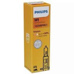 Bombilla Philips Vision H1 + 30% 55W 12V P14,5s 12258PRB1