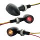 Turn Signal + Stop LED Bullet Harley Style - Black Version - ECE Approved