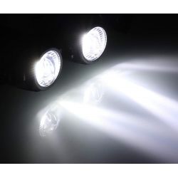 2x Luces LED de largo alcance + Luz antiniebla - Performance+ - 40W - MOTO - QUAD - COMBO LIGHT - Aluminio - BW001
