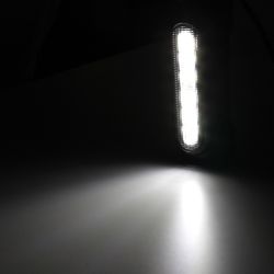2 Blinker + LED-Tagfahrlicht am Sturzbügel 1,25" - Chrom-Version - ECE - HV125 - XENLED