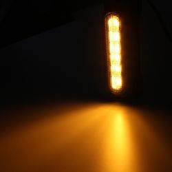 2 Intermitentes + Luces Diurnas LED en Crash Bar 1.25" - Versión Cromada - ECE - HV125 - XENLED