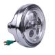 Cuvelage Optique 7" - Aluminium - Phare Rond - Chromé - Avec Fixations