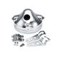 Cuvelage Optique 7" - Aluminium - Phare Rond - Chromé - Avec Fixations