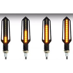Clignotants LED Défilant Bonneville Bobber Black 17 - 21 - TRIUMPH - NightX V3.0