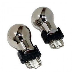 2 x kromiset vilkkulamput P27/7W - 3157 nastaa