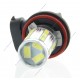 Ampoule 21 LED SG - H11 - Blanc - PGJ19 - LED de signalisation - Antibrouillard - Feux de jour - 5500K
