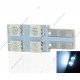 4 SMD ONESIDE PURE WHITE BULB - T10 W5W 12V - Car lamp